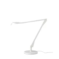 kartell -   lampe de bureau aledin blanc design polycarbonate
